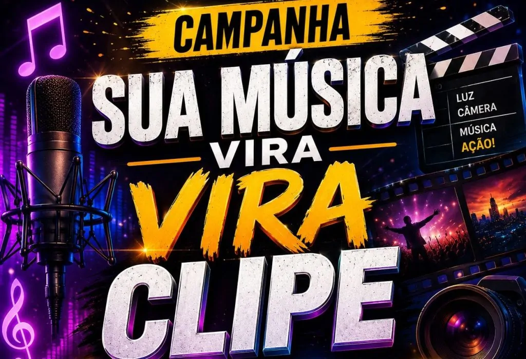 Campanha Sua Música Vira Clipe 2 Arte Sua Musica
